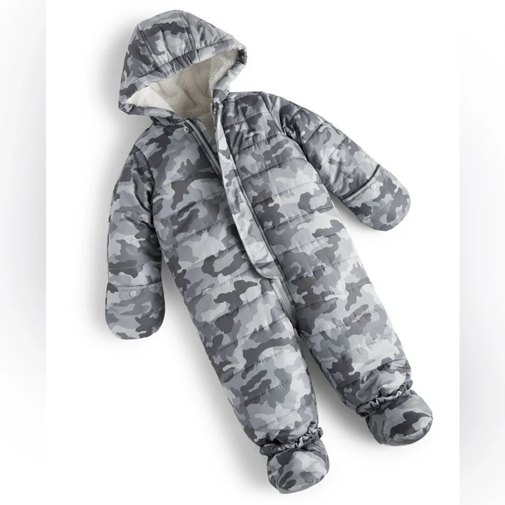 NWT First Impressions Sherpa Lined Snowsuit